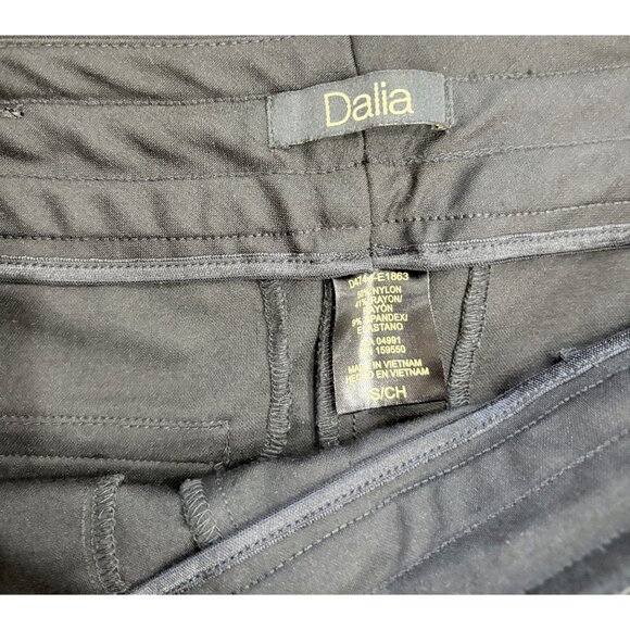 Dalia Black Ponte Pull-On Pants S Drawstring Elastic Waist Stretch EUC - Picture 5 of 6